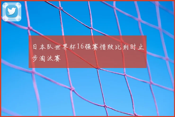 日本队世界杯16强赛惜败比利时止步淘汰赛